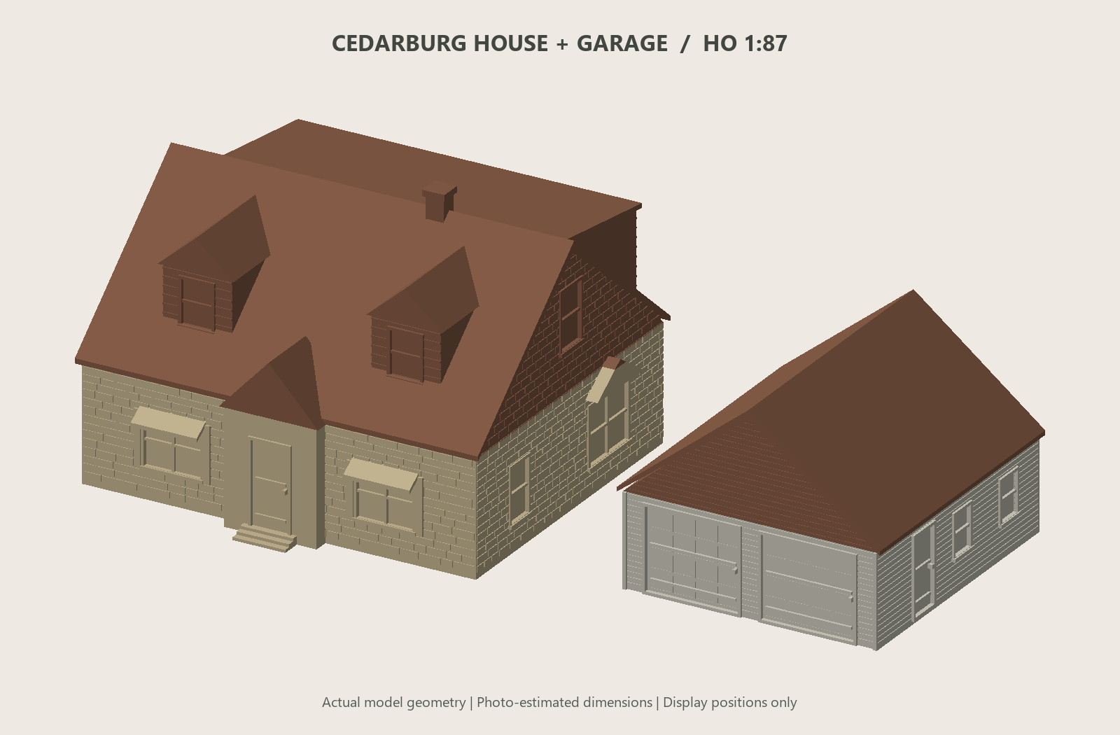 Cedarburg house & garage: Front