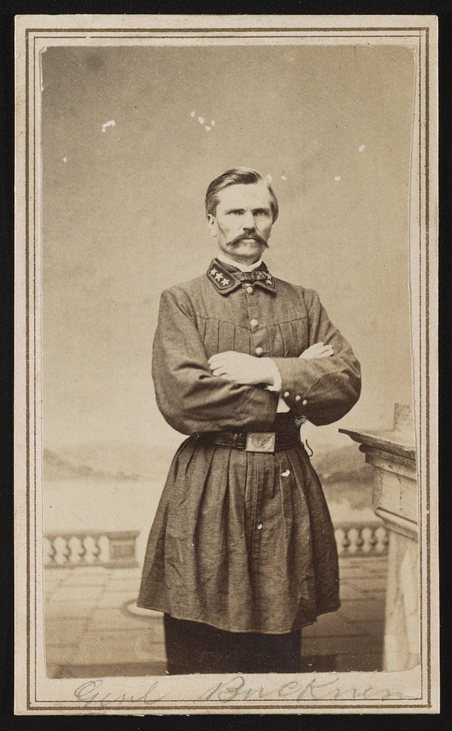 Portrait of Brigadier General Simon B. Buckner in Confederate uniform